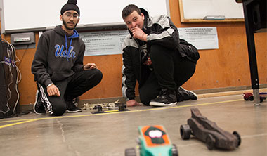 engineering robot & students image
